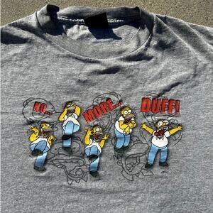 2000s Simpsons Homer No More Duff Drink Tee Shirt